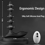 Vibrating Anal Beads Butt Plug With Remote Control, 10 Modes Silicone Prostate Massager Anal Vibrator, Waterproof Anal Toys For Men Women Couples, Beginner-Friendly Adult Sex Toys For G Spot Pleasure