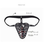 Men'S Chastity Lock Chastity Belt Wearing Pants Penis Chastity Lock Male Slave Lower Body Training Alternative Sexual Toy Brown