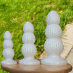 Huge Anal Beads For Anal Dilation Training Liquid Silicone Anal Plugs With Strong Suction Cups Cone Dildos For Female And Male (L)