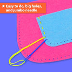Beginner Kids Sewing Bag Kit with 6 Animal Themed Projects for Ages 6+