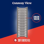 Blush Adult Sex Toys - Rize: Strokez - 5 Inch Open Ended Male Masturbator - Tickler Pleasure Chamber Penis Stroker - Real Feel Pocket Pussy Masturbation Sleeve - Self Pleasure Sex Toys For Men - Clear