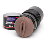 Thrust Pro Ultra Shyla Male Masturbator Cup - 6 Inch Realistic Vagina With Textured Canal - Vibrator Compatible Male Sex Toy - Self Pleasure Sex Toys For Men - Waterproof - Flesh Brown?