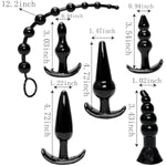 6Pcs Couple Anales Butt Training Sets, Anales Expanding Butt Relaxing Anales Trainer Tools Butt Silicone Prostate Massager Anal Dildo Sex Toys Training Kit Anal Plug Set For Men Women