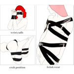 Bdsm Bondage Restraints Tape Set Sm Sticky Tape Adhesive Tape For Bdsm Games Non-Adhesive Static Adsorption Tape Pull-Up Binding Tapes For Couples 2 Pcs (Red 50Mm*10M, Black 50Mm*10M)