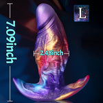 Anal Plug Realistic Dildo Wearable Butt Plug Dilator 7.09 x 2.48 Inch (L)