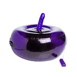 Purple Vibrating Dildo with Multi Speed Vibration and Remote Control Inflatable Riding Seat by Lynx
