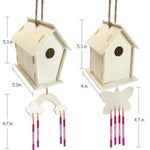 4 Pack DIY Bird House Wind Chime Kit for Children's Crafts Ages 4-8