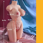 13Lb Sex Doll Love Doll With Soft Jelly Boobs Tight Pocket Pussy & Ass, Torso Male Masturbator Dolls Adult Sex Toy For Men Orgasm, Adjustable Legs Love Doll For Different Sex Position