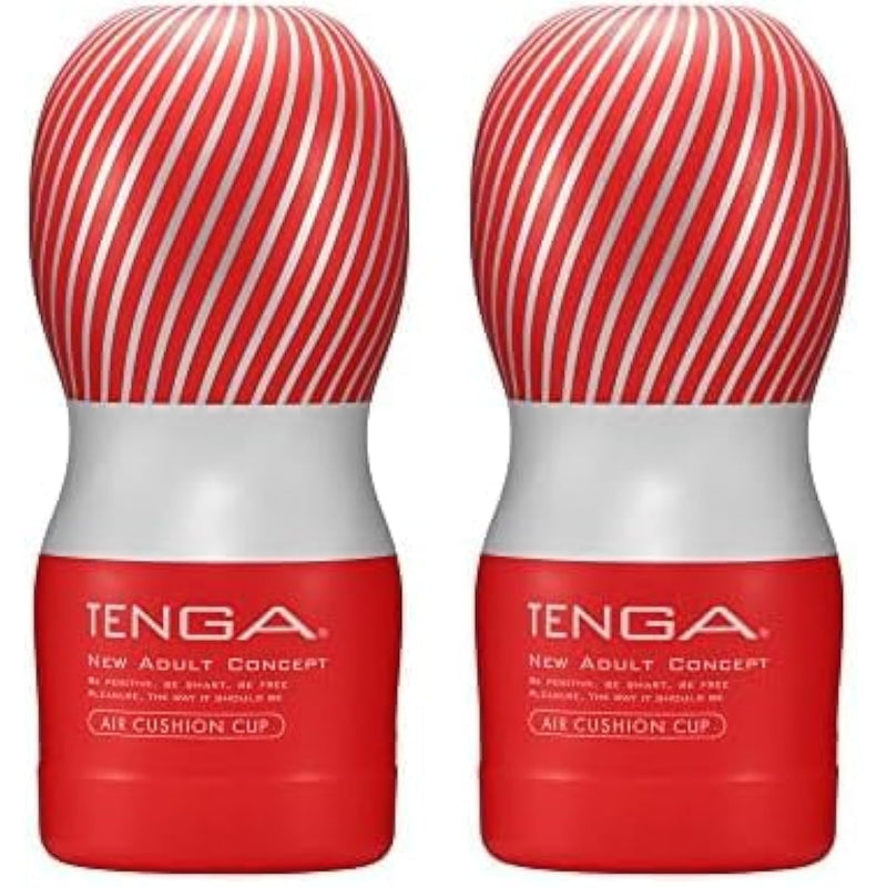 TENGA TOC-205 Air Flow Pre-Lubricated Male Masturbator Vacuum Cup with Powerful Suction (Pack of 2)