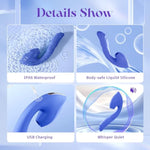 Adult Sex Toy Vibrator Dildo - 3In1 G Spot Clitoris Stimulator With 7 Thrusting + 10 Vibration + 10 Suction, Adult Nipple Clit Anal Forplay Sucker Games For Female Women Men Couples
