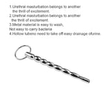Stainless Steel Urethral Sounds Plug Catheter Sounds Penis Plug Hollow Urethral Dilator For Men Urethral Stimulation Masturbation Sex Toy (5.51Inch)