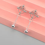 Sexy Nipple Clamps Non Piercing For Women, Screw Adjustable Nipple Clips Non Pierced With Bells, Decorative Body Jewelry Chain Nipple Toys, Breast Clamps Novelty (Style P)