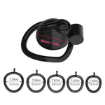 Sissy Chastity Cage Male Cock Cage With 5 Different Curved Rings Sex Toys Abs Chastity Device With Push-Lock And Belt For Man Penis Bondage Lightweight Resin Penis Cage (A,Black)