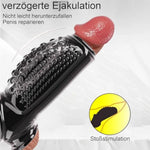 Penis Sleeve Girth Extension Enhancer For Men - Penis Extension Enlargement Sleeve, Lock Time Delay Anal Dildo Sexual Stimulation Device, Bdsm Bondage Restrict Sex Toy (Black)