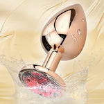 3Pcs Anal Plug Set, Sexy Toys Small Medium Large Luxury Metal Butt Toys Round Shaped Anal Trainer Jewel Butt Plug Kit Sm Adult Sex Toys For Women Men Sex Gifts