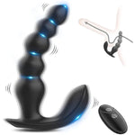 Vibrating Anal Beads Anal Plug, 5 Balls Anal Vibrator Anal Trainer Butt Plug With 10 Vibration Modes, Silicone Anal Dilator Vagina G Spot Stimulator Sm Sex Toys For Beginners Gay Women Couples