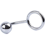 Stainless Steel Ball Anal Plug Metal Lock Ring For Men'S Adult Sex Toys Male Anal Plug Pleasure Toys Accessories(L)