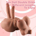 Shemale Sex Doll Futa Sex Toy Torso Two Dildo Male Masturbator With Flexible Dildo For Women, Big Breasts And Vaginal Anal Trans Sex Doll For Men Transsexual Torso Toys