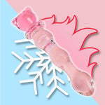 Anal Beads Buttplug Glass Dildo for Women,Crystal Realistic Dildo Anal Plug Male Couples Sex Toy for G Spot Vag nal Stimulator, BDSM Masturbator Prostate Massager Anal Dilator Adult Sex Toys for Women