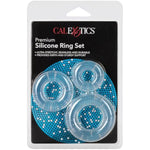 Novelties Premium Silicone Ring Set, Clear