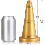 Super Soft Liquid Silicone Anal Plug Ice Cream Cones Exterior Design Adult Toy Vaginal Massage Prostate Stimulation Double Use Butt Plug For Man Woman Couple Masturbation Dildo Sex Toy (M)