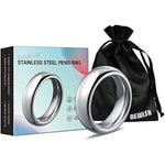 Heavy Duty Stainless Steel Penis Cock Ring Scrotum C-Ring Harder Stronger Erection Penis Enhancer Delay Ejaculation (L)