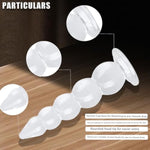 Giant Butt Plug Suction Cup Dildo Flexible Anal Trainer Anus Expander Men Women Anal Beads Sex Toys Bdsm Vaginal Masturbation (M)