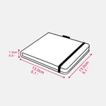 5.1 x 5.1 Inch Watercolor Journal, 300 GSM, 40 Pages, Hardbound Travel Sketchbook