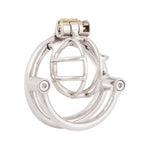 Men Short Small Chastity Device Prevent Escape Design Closed Ring Cock Cage Adult Game Sex Toy B745 45Mm