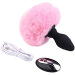 Remote Control Vibrating Anal Plug Cute Silicone Butt Plug Massage G-Spot Adult Male Female Rechargeable Sexual Products(Pink)