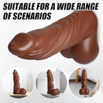 16.1 Inch Huge Thick Dildo Realistic,3.9 Inch Diameter Massive Dildo Brown With Suction Cup,Giant Adult Sex Toy For Women Men Couples Games