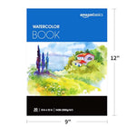 9 x 12 Watercolor Pad, 30 Sheets, 140 lb 300 GSM Cold Press Paper