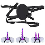 Extra Large Suction Cup Dildo Mount Sex Saddle Swing Chair, Realistic G-Spot-Dildo Pillow Hands-Free Strapped Riding Adult Toy, Women Gay Machine Platform Base Couples Sex Toy (Dildo-Not-Included)