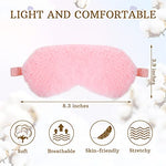 4 Pieces Plush Eye Mask Silk Furry Sleep Masks Comfortable Blindfold Eye Cover Colorful Satin Night Eyeshade Cover for Women Men Sleep Travel Nap Sleeping (Solid, Bright Colors)