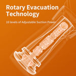 Sucking Male Masturbator Pneumatic Pro Male Sex Toys With 10 Sucking Modes Portable Manual Pocket Pussy Male Stroker With Vagina Blowjob Sex Toys For Men