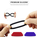 Penis Ring Male Sex Toy, Cock Ring Penis Extension Sex Toys For Men Erection Enhancing, 3 Sizes Silicone Cockring Penis Rings Sex Stimulation Device, Adult Sex Toys For Men Couples Pleasure