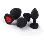 Anal Plugs Sex Toys Trainer Kit,3Pcs Silicone Jeweled Butt Plugs, Anal Butt Plug Sex Toys Kit For Starter Beginner Men Women Couples (Black)