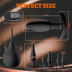 Anal Plug Vibrating Butt Plug - 5Pcs Anal Toys With 10 Vibration Modes, Anal Training Kit Prostate Massager, Remote Control Plugs Dildo Vibrator Adult Sex Toys For Men Women Couples Pleasure