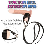 CBT Testicle Sex Bondage Harness BDSM Cock Ball Rings Scrotum Pullers Chastity Belt SM Male Chastity Belts Leather Restraints Rope Chain Leash Crusher Toys for Adult Men Couples Black