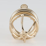 Men'S Metal Gold Chastity Lock Confinement Penis Lock A203