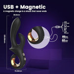 Vibrator Dildo Rabbit Sex Toys For Women - 10 Modes, Waterproof Design, Ergonomic Handle,G Spot Vibrator Female Sex Toys Adult Toy For Womens Or Couples Sex Toy Games