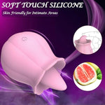 Sex Toys Rose Dildo Vibrator, Adult Toy With 10 Speed Vibrating For Women Clitoral Nipple, Rose Tongue Sex Toy Clitoral G Spot Vibrators For Woman Couples Adult Sex Games, Pink
