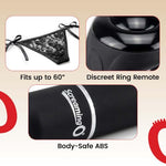 Panty Vibrator Set for Couples, Remote-Controlled Lace, Black