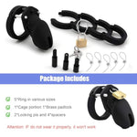 Chastity Cage – Ergonomic Breathable Cock Cage Chastity Device Soft Silicone Black Male Penis Cage, Lightweight Chastity Devices With Ventilation, Adult Sex Toys For Men
