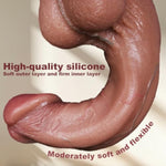 Huge Curved Shaft Realistic Big Glans Dildo For Women & Male, Lifelike Thick Silicone Butt Plug Vagina G Spot Prostate Stimulator Anal Paly Training Adult Sex Toys For Gay Men Couples (Xl)