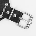 BDSM Cuffs Leather Adjustable Cuff Bondage Restraints Blade Shaped Restraint Fetish Sex Toys for Women Men and Couples