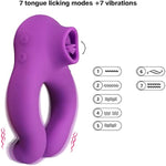 Vibrating Cock Rings Adults Couples Penis Ring Rechargeable Vibrators Stimulators Sex Toys Things For Men Women Gift Massager(Purple)