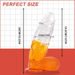 10.23 Inch Clear Thick Dildos Sex Toy-Realistic G-spot Dildo with Suction Cup for Hand-Free Play, Huge Monster Penis, Big Dildo Adult Sex Toys for Women Men and Couples, Transparent