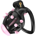 Male Chastity Cages Mens Small Cock Cage With Silicone Massage Points Lightweight 3D Printed 5 Sizes Rings Micro Penis Devices Sex Bondage Adult Toys (Xs)