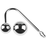 Bdsm Metal Anal Hook Butt Plug With With 2 Replaceable Solid Balls Anal Plug Sm Restraints Anal Gay Sex Toys For Man And Woman Adult Games